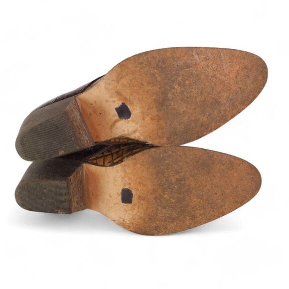 Farylrobin x Free People Tryst Leather Ankle Booties 'Black Combo' Women's 8 - Picture 8 of 12